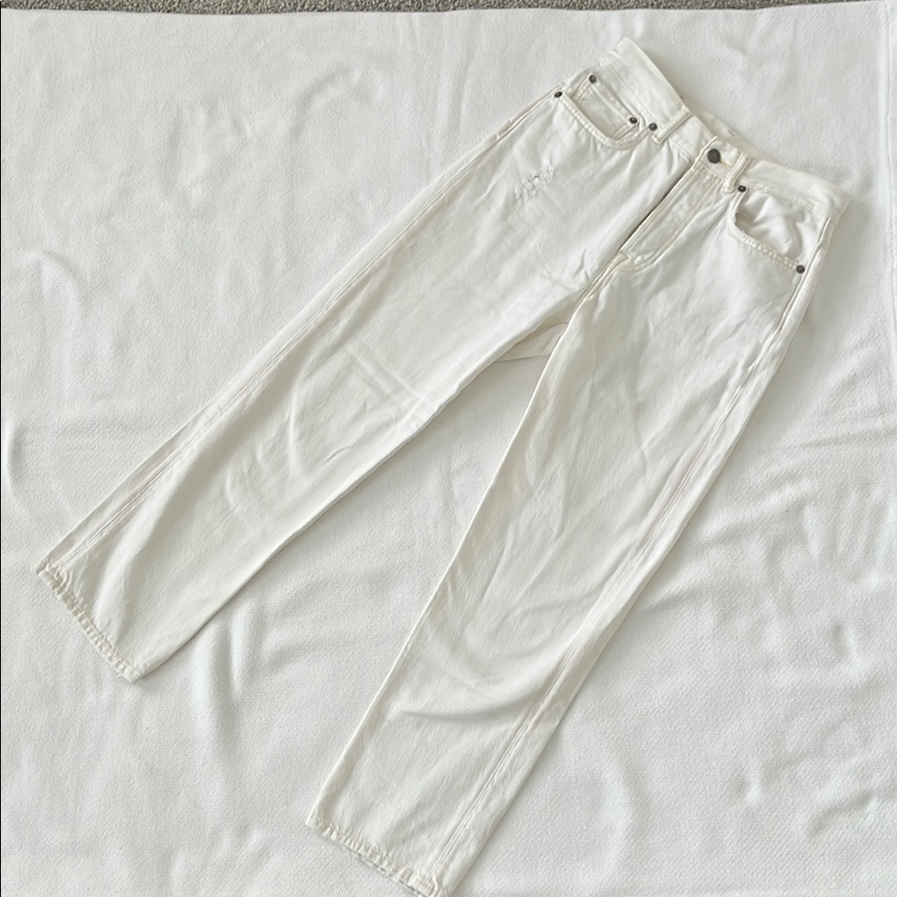 Acne Studios Mece Beaten White Jeans Size 27